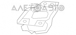 Кронштейн крепления ступицы задний правый Nissan Rogue 14-20 с датчиком ABS