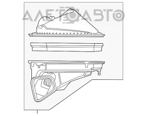 Корпус повітряного фільтра Chevrolet Camaro 16-2.0