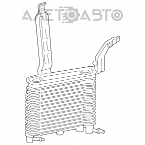 Радиатор охлаждения масло Ford Mustang mk6 15- 2.3T примяты соты