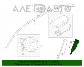 Подушка безопасности airbag сидение задняя правая Audi A4 B8 08-16