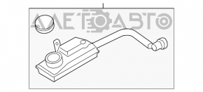 Бачок тормозной жидкости Ford Escape MK3 13-19 с крышкой без патрубка