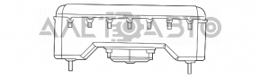 Подушка безопасности airbag пассажирская в торпеде Dodge Challenger 15-19 рест