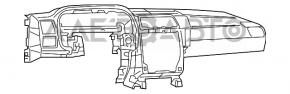 Торпедо передняя панель без AIRBAG Dodge Challenger 09-14 дорест