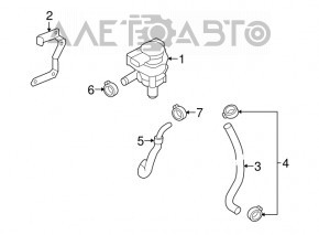 Додатковий моторчик охолодження VW Passat b8 16-19 USA 3.6 дефект фішки