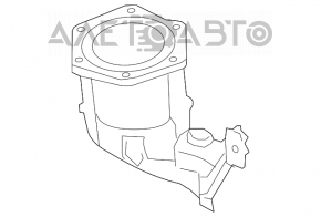 Каталізатор задній Nissan Pathfinder 13-20 зрізані шпильки