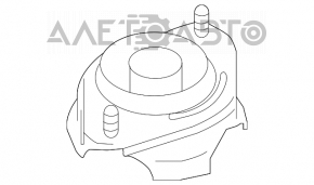 Опора амортизатора задняя правая Subaru Legacy 15-19 ржавая