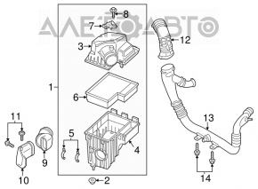 Витратомір повітря Ford Escape MK3 13-19 2.0T