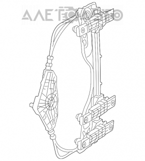 Механизм стеклоподъемника задний правый Jeep Cherokee KL 14-