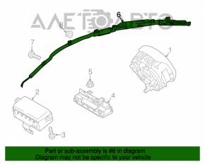 Подушка безпеки airbag бічна шторка ліва Kia Optima 16-