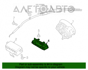 Подушка безпеки airbag колінна водійська лев Kia Optima 16-