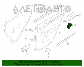 Управление стеклоподъемником передним правым Subaru Legacy 15-19 manual