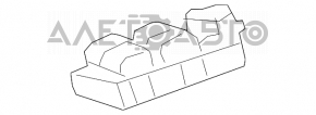 Управление стеклоподъемником передним левым Toyota Sienna 11-14 с накладкой графит