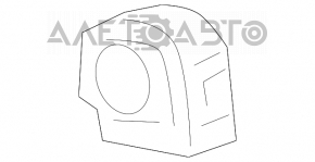 Управление стеклоподъемником задним правым Toyota Sienna 11-20 черн, auto, с накладкой графит