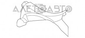 Накладка порога задняя правая Dodge Dart 13-16 черн, царапины