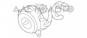 Мотор вентилятора охлаждения правый Mitsubishi Outlander 14-18 2.4, 3.0