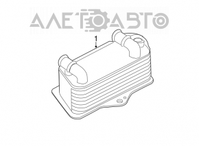 Масляный охладитель АКПП VW Passat b8 16-19 USA 3.6 новый неоригинал
