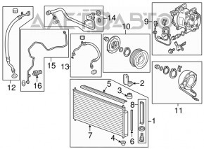 Трубка кондиционера печка-конденсер Honda CRZ 11-16
