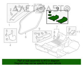 Комплект ковриков салона Honda CRZ 11-16
