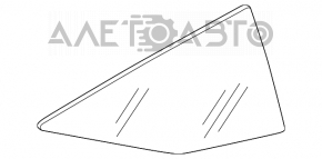 Форточка глухе скло задня ліва Honda CRZ 11-16 подряпини на склі
