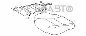 Пассажирское сидение Toyota Rav4 13-18 без airbag, механич, тряпка сер и черн, под химчистку