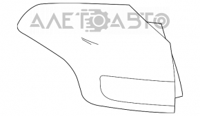 Ліхтар зовнішній крило правий Toyota Rav4 16-18 рест
