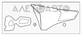 Фонарь внутренний крышка багажника правый Toyota Rav4 16-18 рест новый неоригинал