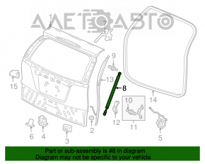 Амортизатор двері багажника лівий Honda CRV 12-16