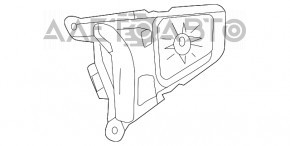 Кнопки управління на кермі лев Chevrolet Malibu 16-