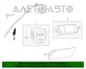 Подушка безпеки airbag сидіння ліві Dodge Durango 11-