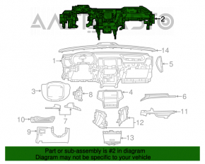Підторпедна рама посилення Jeep Grand Cherokee WK2 14-21