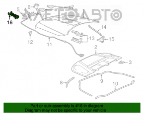 Эмблема капота Jeep Grand Cherokee WK2 11-15