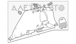Обшивка арки правая Toyota Rav4 13-18