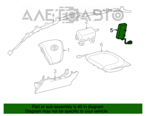 Подушка безпеки airbag сидіння прав Toyota Rav4 13-18