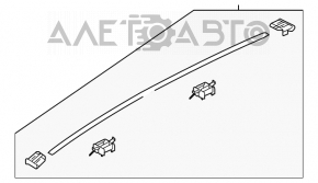 Накладка крыши правая Hyundai Santa FE Sport 13-18 новый OEM оригинал