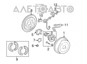 Провод датчика ABS задний правый Toyota Sienna 04-10
