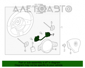 Кнопки управления на руле VW Beetle 12-19