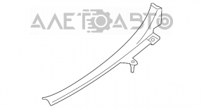 Накладка порога задняя правая внутр Subaru Outback 10-14 черная
