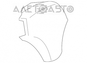 Подушка безопасности airbag в руль водительская Mazda3 03-08 черн, полез хром, ржавый пиропатрон