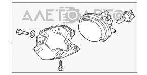 Противотуманная фара птф правая Mazda3 MPS 09-13 песок, слом креп