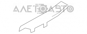 Накладка порога задняя правая Mazda CX-5 13-16 черн