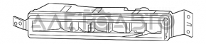 Протитуманна фара птф ліва Honda Accord 16-17 рест, пісок