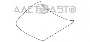 Капот голий Infiniti G25 G35 G37 4d 06-14 графіт K52