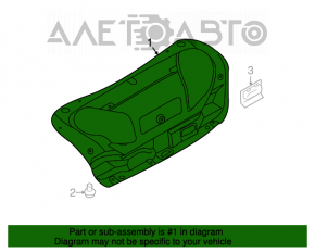 Обшивка кришки багажника Infiniti G25 G35 G37 4d 06-14 чорна потертість