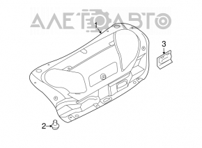 Обшивка кришки багажника Infiniti G25 G35 G37 4d 06-14 чорна потертість
