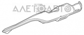 Обшивка крышки багажника Chevrolet Camaro 16- купе, черн