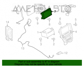 Монитор, дисплей, навигация Ford Mustang mk6 15- большой без панели управления