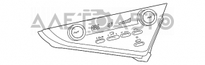 Управління клімат-контролем Toyota Camry v70 18-20 затерта накладка manual