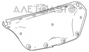 Обшивка крышки багажника Toyota Camry v70 18- надрыв
