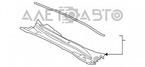 Решетка дворников пластик Toyota Camry v70 18- сколы, трещины
