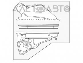 Корпус воздушного фильтра Chevrolet Camaro 16- 3.6 верхняя часть